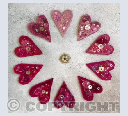 Pink hearts