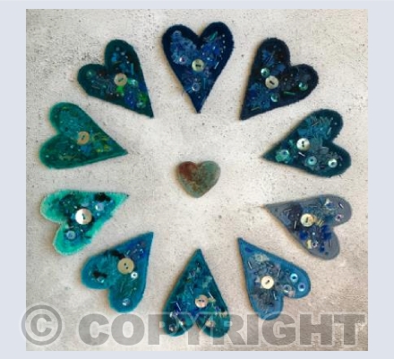 Blue hearts