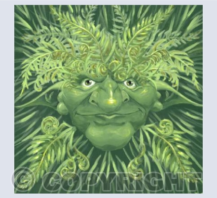 Green Man with Ferns