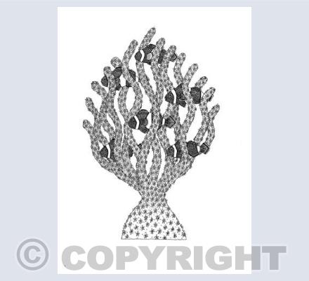 The Fish Tree (Black ink version)