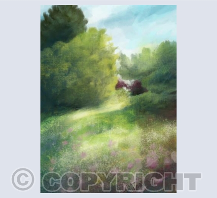 Garden view card