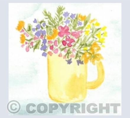 Flowers in a cup