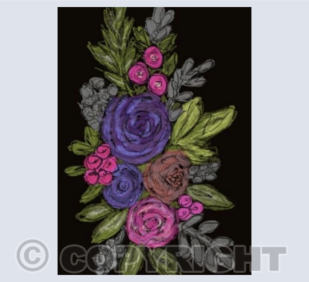 Soft chalk florals 