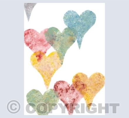 Floating hearts