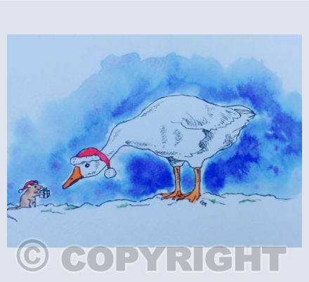 Goose and mouse