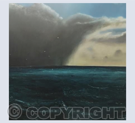 "Glowering Skies And Feeding Gannets"