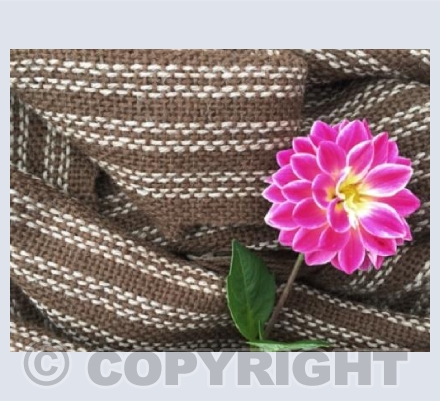 Brown woven scarf