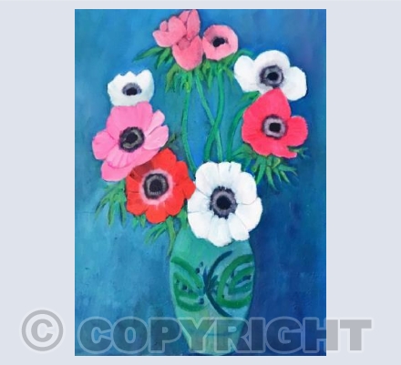 Anemones in the Marianne  deTrey jug