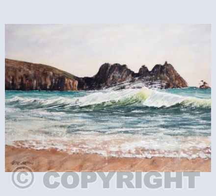 Cresting Wave - Porthcurno Cornwall