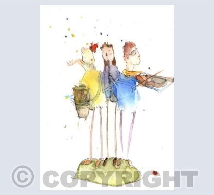 Three musicians