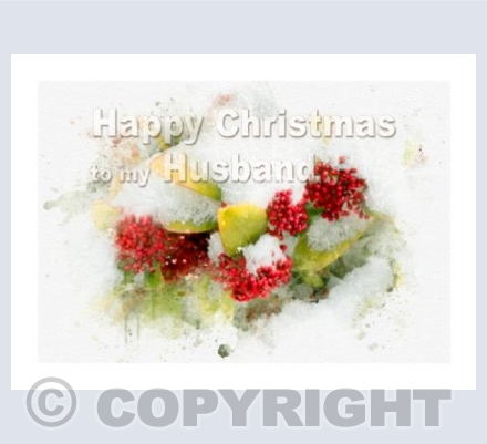 Snow and Berries Christmas Husband