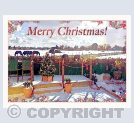 Snow and Horses Christmas