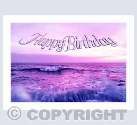 Magenta Sea Happy Birthday
