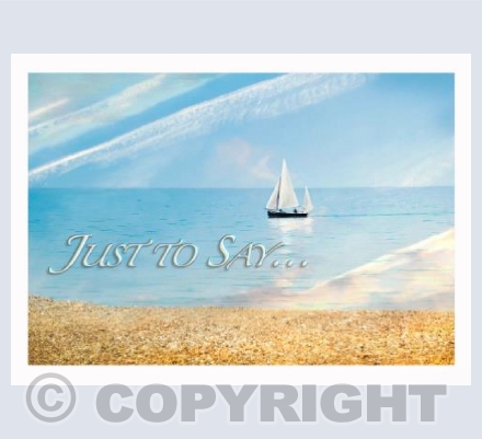 Pleasant Isolation Just to Say Card