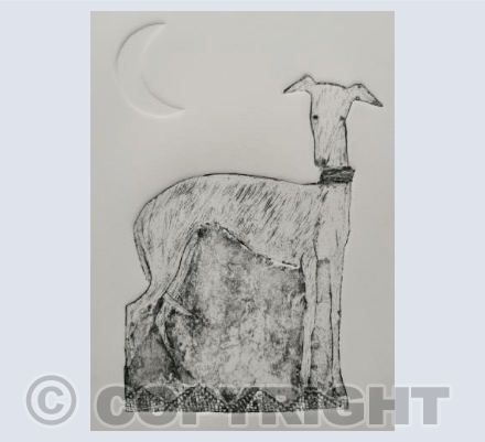 Whippet And The Moon