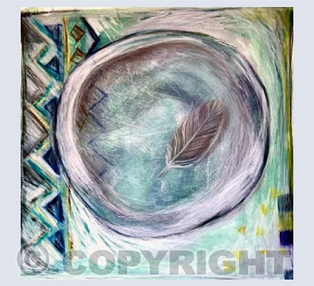 Kelim, Bowl, Feather.