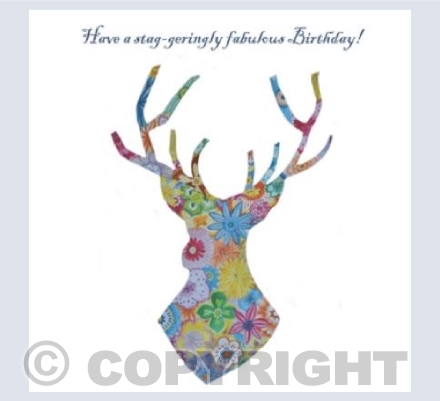 Flower Stag Birthday
