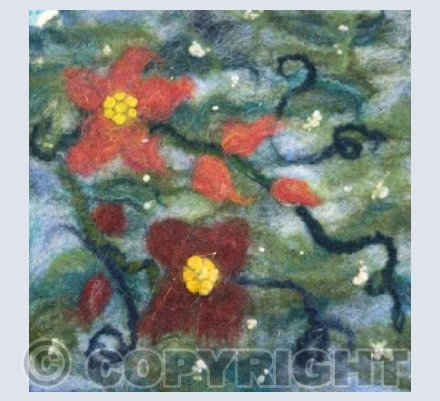 Felt flowers
