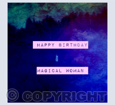 Happy Birthday Magical Woman Bold 