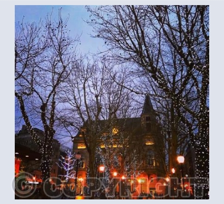 Christmas in Luxembourg Dusk 