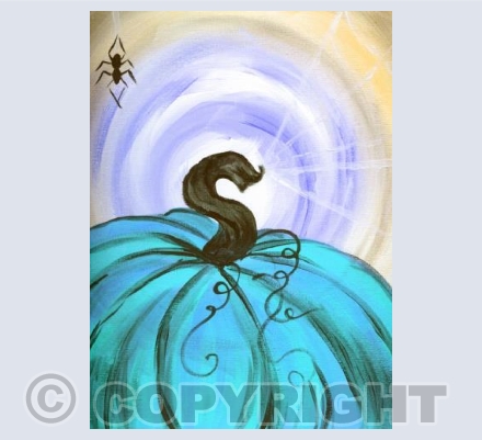 Halloween pumpkin Blue 