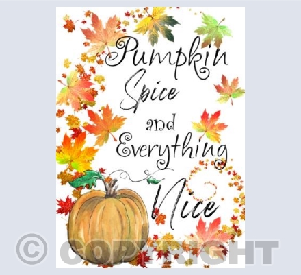 Pumpkin and Spice white 