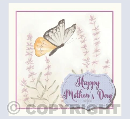 Lavender Mother's day Card 