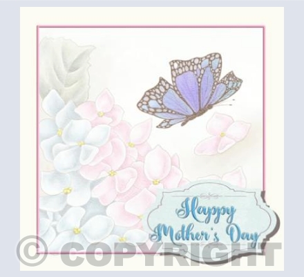 Hydrangea Mothers day card