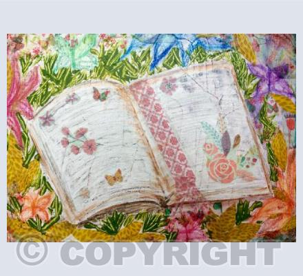 From between the leaves