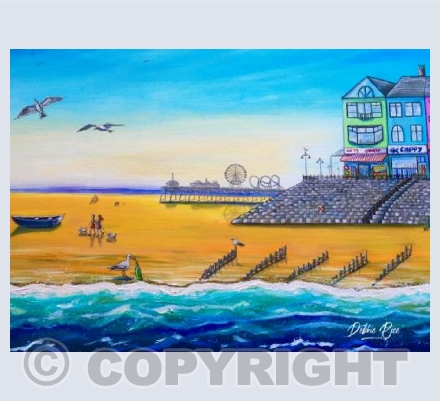 Early morning beach stroll