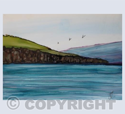 Seascape with Cliff