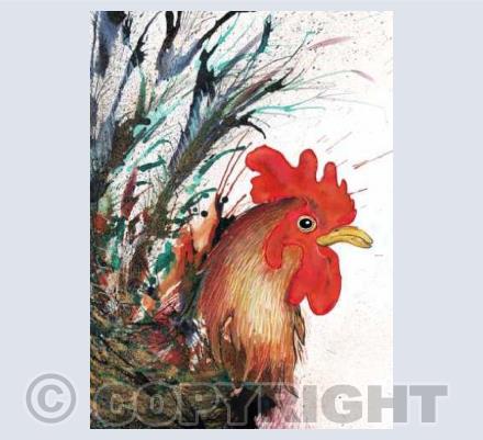 Rooster card