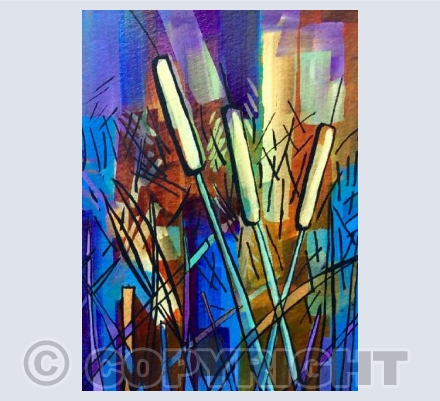 Fen-land bulrushes
