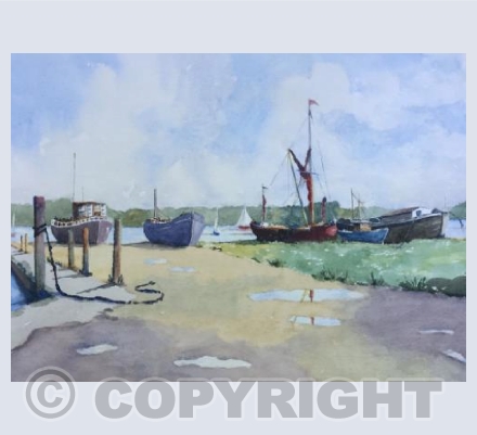 Old barges, Pin Mill