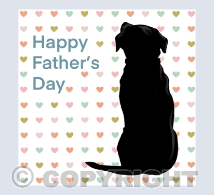 Father's Day Black Labrador