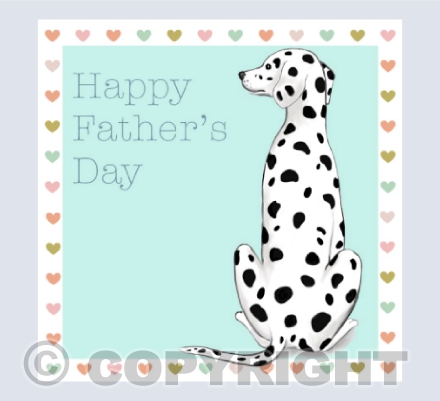 Father's Day Dalmatian plain