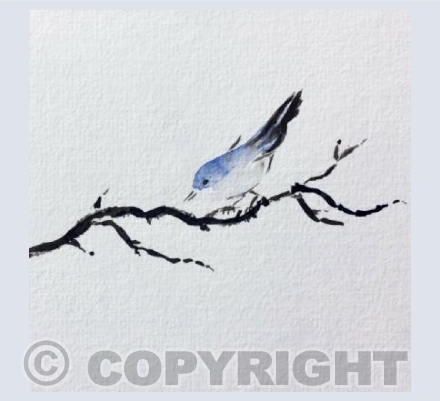 Blue Bird and Branch