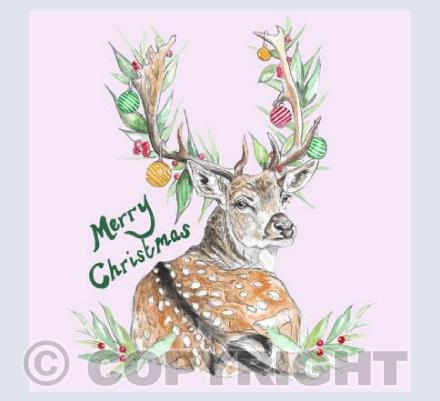 Xmas Deer Pink