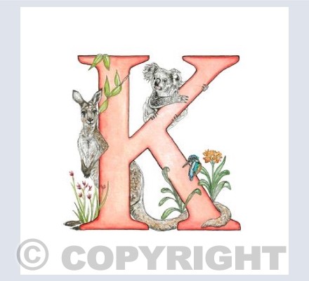 'K' letter illustration