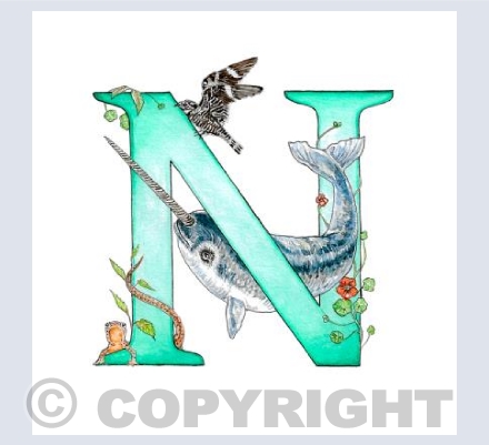 'N' letter illustration