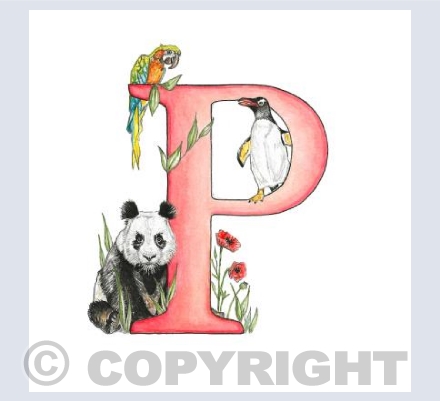 'P' Letter illustration