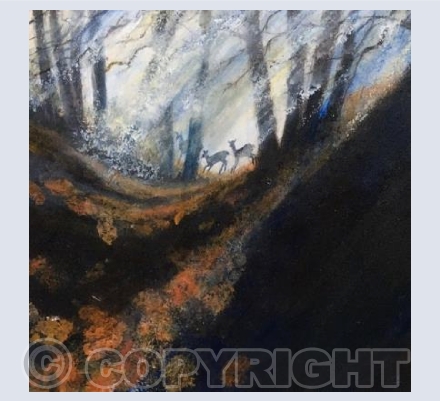 Sunbeams Dancing, Deer Runniung