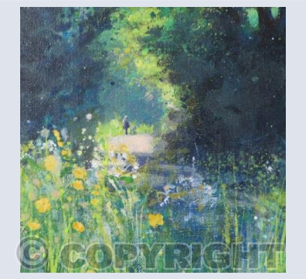 A Beautiful Evening in a Sun Dappled Lane