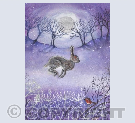 First snow, dashing home