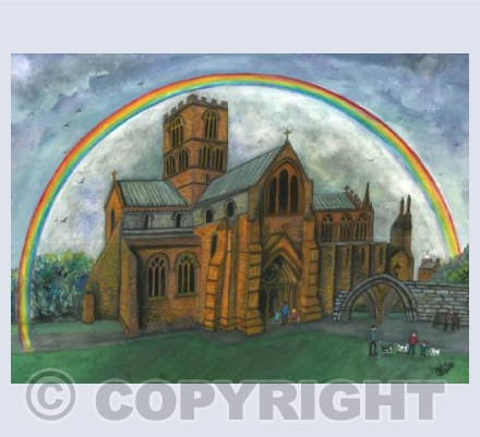 Sunshine & showers, Carlisle Cathedral