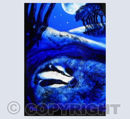 Snowy Badger