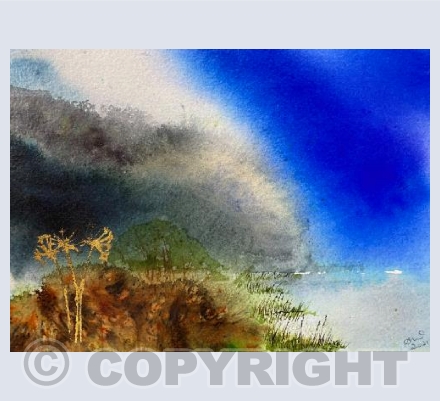 Benacre mixed media landscape