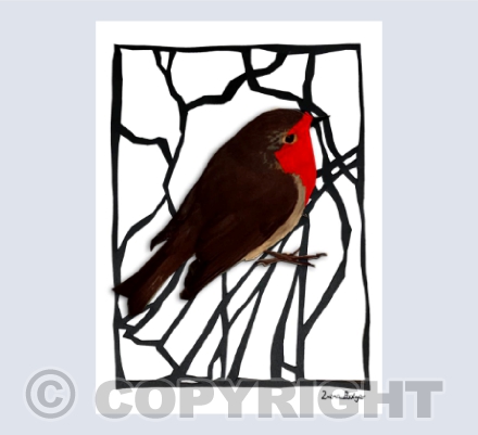 Robin Redbreast Papercut