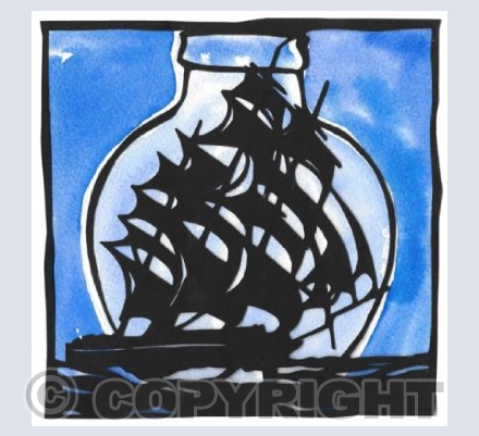 Ship in a Blue Bottle