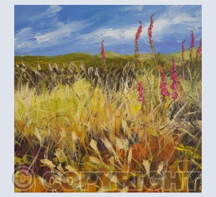 Foxgloves & Grasses